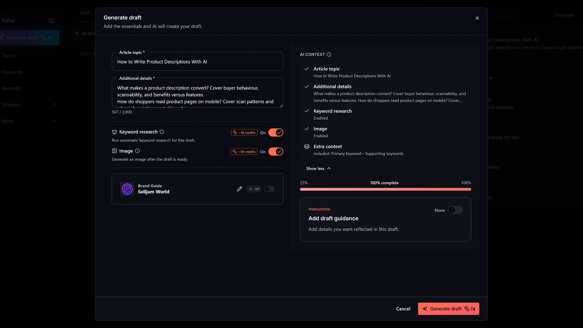 AI Article Writer screenshot