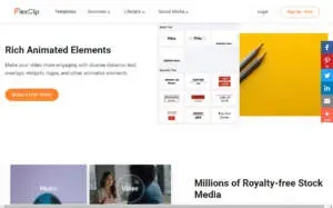 flexclip screenshot
