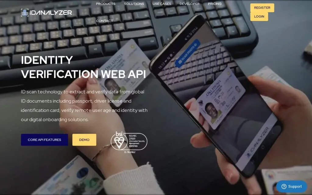 ID Analyzer customer ID verification