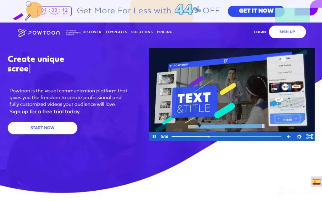 Powtoon screenshot