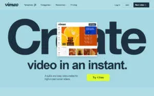 Vimeo video creator