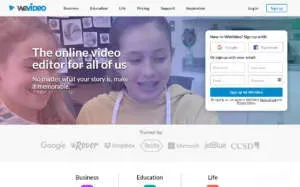 Wevideo screenshot