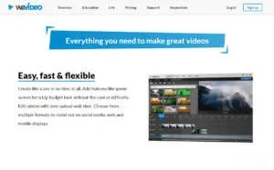 Wevideo screenshot