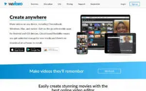 Wevideo screenshot